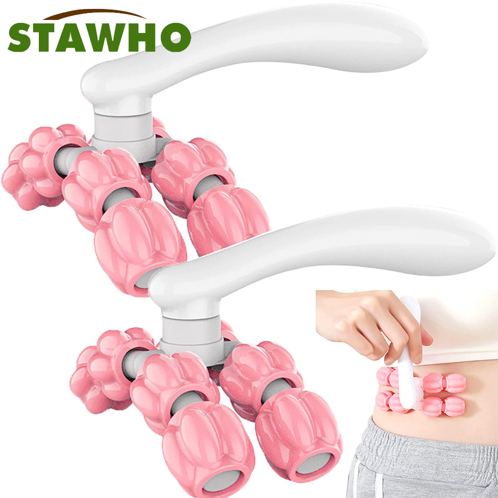 Reflexology Foot Roller - Alat Pijat Genggam Bentuk Y 8-Manik