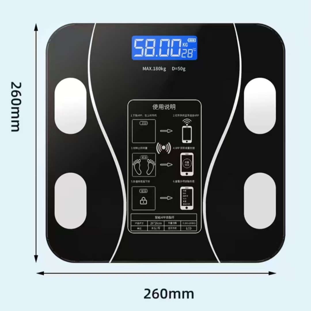 Digital Body Weight Scale - Timbangan Lemak Tubuh USB Baru, Timbangan