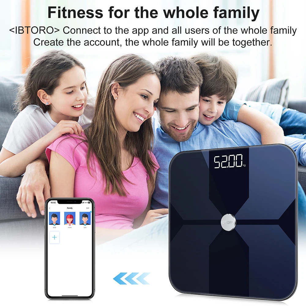 Skala Lemak Tubuh Wifi Rumah P - Digital Body Weight Scale ulasan dan harga