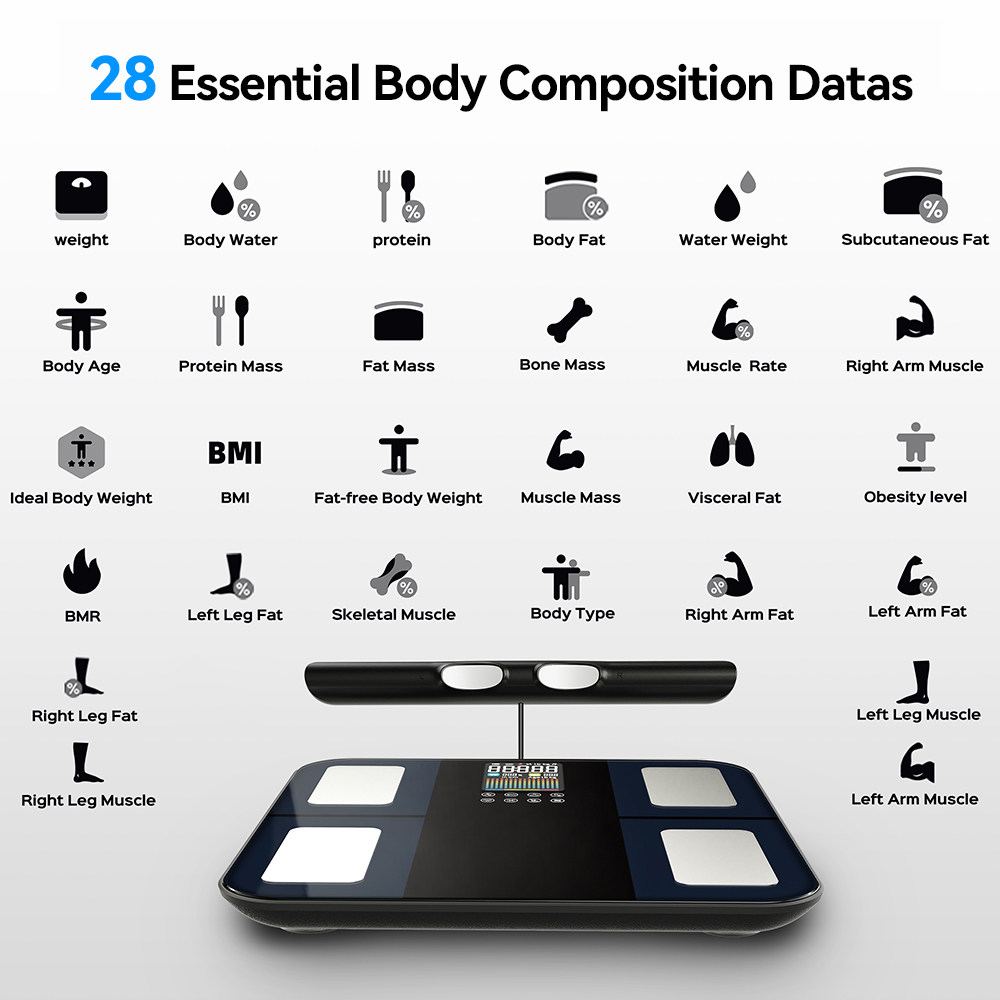 Timbangan Komposisi Tubuh Digi - Digital Body Weight Scale ulasan dan harga